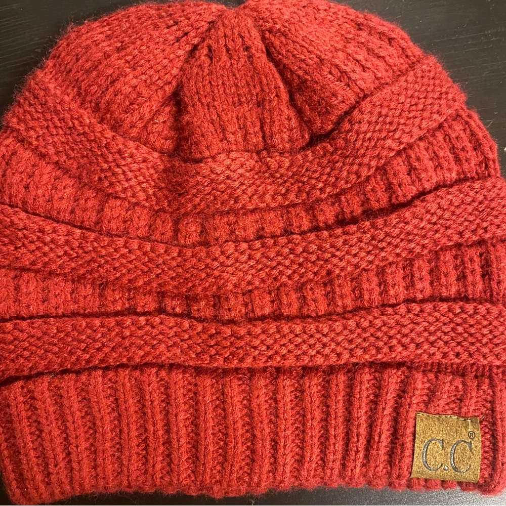 Red CC Beanie
